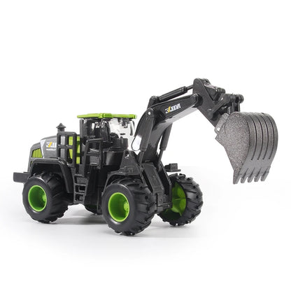 1/50 modèle voiture Bulldozer camion pelle grue chariot élévateur Construction ingénierie véhicule jouets pour garçons enfants jouets éducatifs