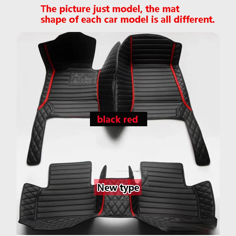 Tapis de sol de voiture en cuir de luxe personnalisé pour Renault Clio 4 2013 2014 2015 2016, ensemble complet d'accessoires imperméables pour femmes