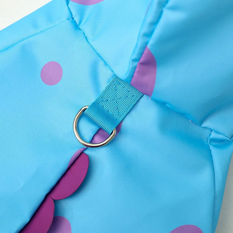 Imperméable imperméable pour chien avec sweat à capuche Poncho, veste de pluie réglable pour animaux de compagnie avec trou de laisse pour chiens de petite, moyenne et grande taille
