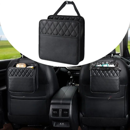 Sac de rangement multifonction en cuir PU pour dossier de siège de voiture, pour Renault Clio Laguna Megane Duster, porte-gobelet en tissu, poche pour déchets