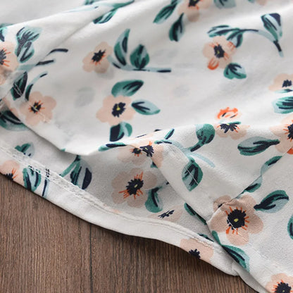 Bear Leader – vêtements pour enfants filles, chemise + short à rayures, costume 2 pièces, avec nœud floral, à la mode, ensembles de vêtements pour enfants, 2022