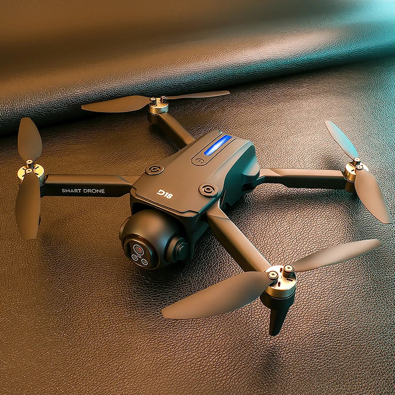 Drone de contrôle d'écran D18, moteur sans balais, quatre côtés d'évitement d'obstacles, flux optique 5G WiFi FPV, avion de photographie aérienne
