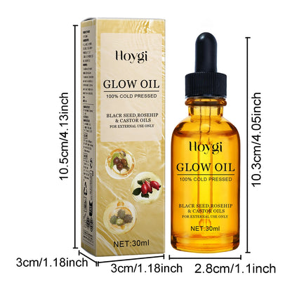 Huile pour le visage Anti-âge traitement du visage hydratant réducteur de rides pour peau sèche huile de rose musquée éclaircissante 30ml Non grasse