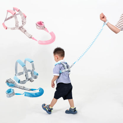 Ceinture de prévention des pertes pour nourrissons et jeunes enfants, corde de Traction, Bracelet de prévention des pertes pour bébé, corde à ressort de 1.5m, marche sûre pour bébé