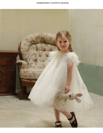 Robe d'été pour bébé fille, tenue de fête d'anniversaire, tutu