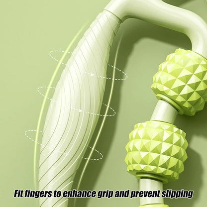 Masseur de jambes multifonctionnel à 12 roues, rouleau de Massage à couverture complète pour bras, taille, Relaxation musculaire des jambes, Machine de Massage manuelle