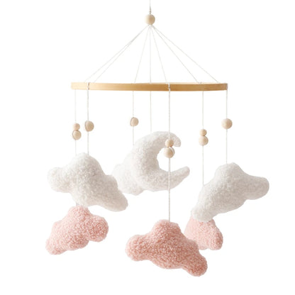 Berceau de bébé lit Mobile cloche hochet jouets en bois Crochet étoiles pendentif lit cloche jouets nouveau-né confort berceau support suspendus jouets cadeaux