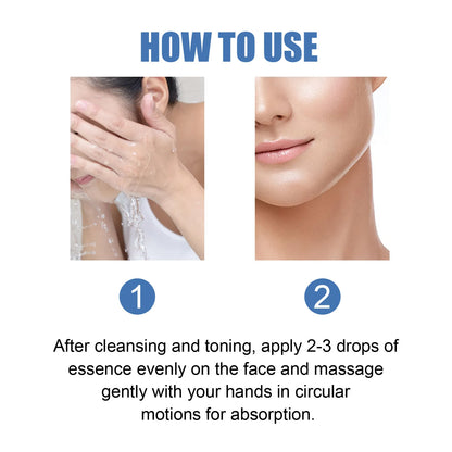 Sérum Peptide de cuivre bleu, Anti-rides, rétrécit les Pores, soins pour la peau, rajeunissement, acide hyaluronique, éclaircissant, hydratant