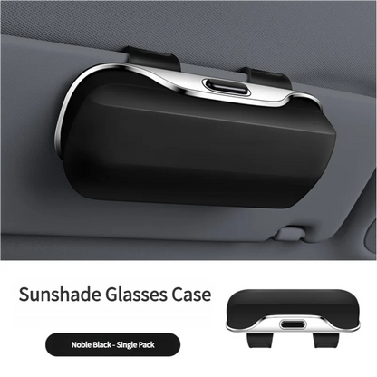 Étui à lunettes pour visière de voiture, ABS de qualité supérieure, flocage intérieur de lunettes de soleil, organisateur, mallette de rangement, boîte de Protection anti-rayures pour lunettes