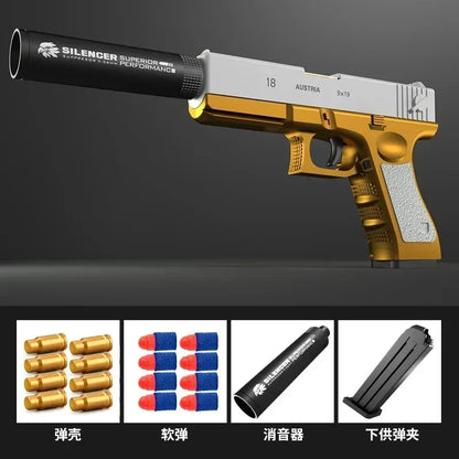 Pistolet Airsoft à éjection de coque pour enfants, balle molle, arme jouet, tir de Noël, jeu de plein air, cadeau pour garçons, le plus récent