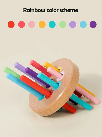 Jouets Montessori en bois, jouets de tri des couleurs, motricité Fine, jeux de correspondance sensorielle, jouets éducatifs pour enfants de 1 à 3 ans, cadeau de 3 ans et plus