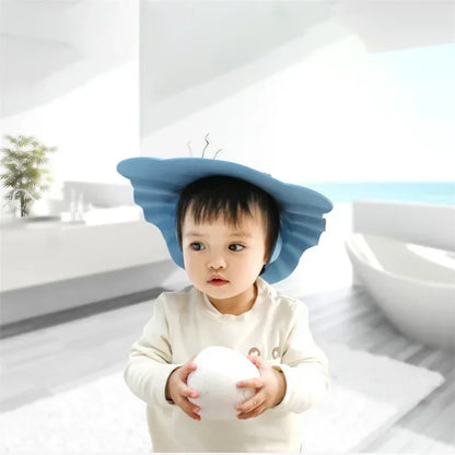 Chapeau de douche pour enfants, Protection des oreilles, bonnet souple pour bébé, lavable pour cheveux réglable, shampoing pour enfants, couvre-tête de Protection pour le bain