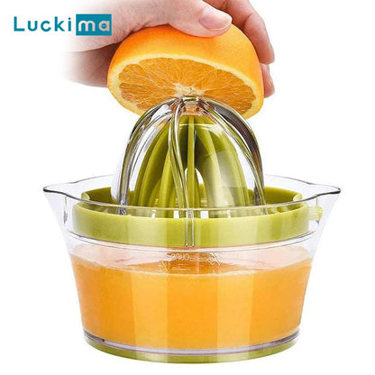 Presse-fruits manuel multifonctionnel avec tasse à mesurer intégrée, chauffe-citron, orange, râpe, séparateur René, Ju479, 4 en 1