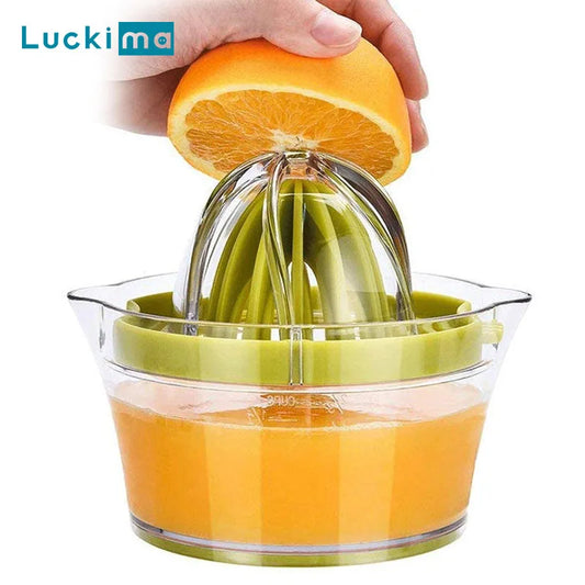 Presse-fruits manuel multifonctionnel avec tasse à mesurer intégrée, chauffe-citron, orange, râpe, séparateur René, Ju479, 4 en 1