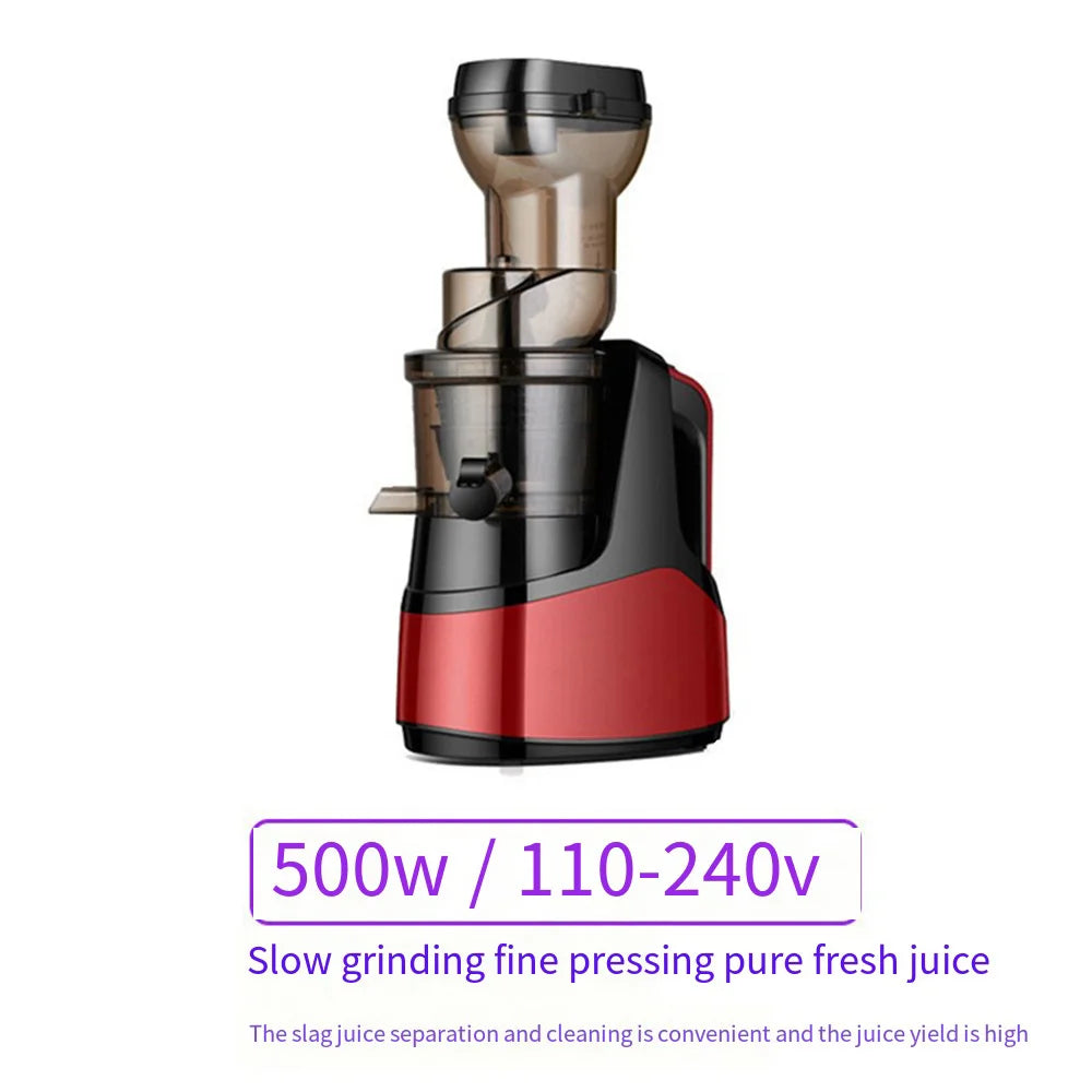 Mélangeur 500W pour mélangeurs de fruits de cuisine, presse-agrumes électrique Portable, filtre de séparation des résidus de jus, machine à jus d'orange