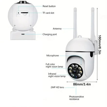 A7 1080P caméra de sécurité WIFI caméra extérieure PTZ vitesse sans fil caméra IP CCTV 4X Zoom numérique Audio réseau Surveillance CAM