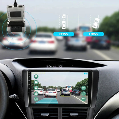Caméra de tableau de bord DVR de voiture, Full HD 1080P, caméra de tableau de bord pour lecteur DVD Android, ADAS Sat, unité de navigation WS, audio automatique, alarme vocale, vidéo statique