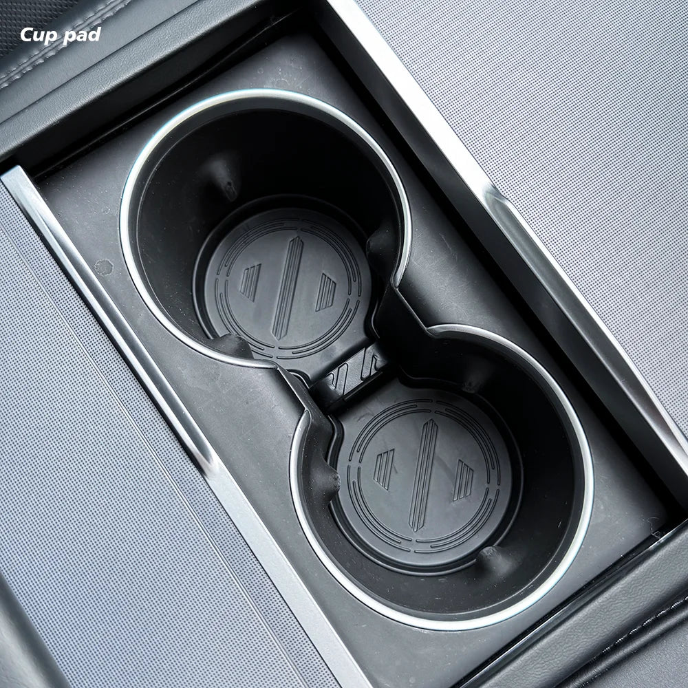 Boîte de rangement pour Console centrale Tesla, nouveau modèle Y 2025, lancement Juniper modèle 3 Highland 2024, boîte d'accoudoir, coussinet supérieur et inférieur en Silicone