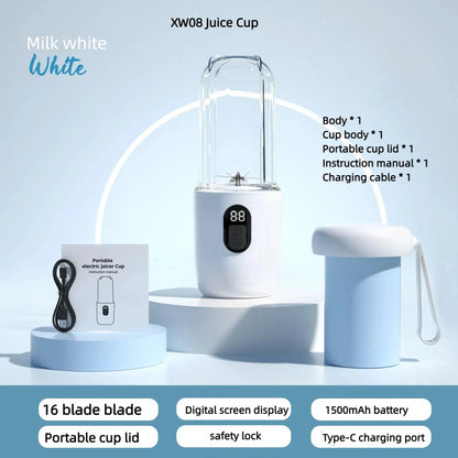 Mélangeur électrique portable multifonction, mélangeur de jus, mélangeur de jus frais, mélangeur Smunvétérans wn, tasse à glace, robot culinaire, 6 phpopularité