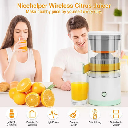 Presse-agrumes électrique portable Ju479, chargement USB, mélangeur de fruits, orange, citron, mini, ménage, centre commercial, chauffe-ville, voyage