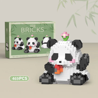 Mini Animal de Style Chinois à Assembler Soi-Même, Briques de Construction, Modèle Créatif, pour Garçon