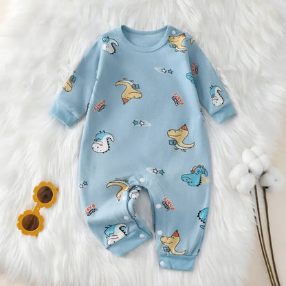 Barboteuse pour nouveau-né, 100% coton, pour fille et garçon de 0 à 18 mois, mignon, manches longues, vêtements doux pour nourrissons, nouvelle collection automne