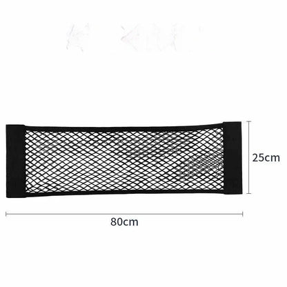 Sac de rangement de bagages, sac de rangement de coffre de voiture, filet de rangement de voiture en Velcro Double extensible, sac de rangement en maille, filet de voiture