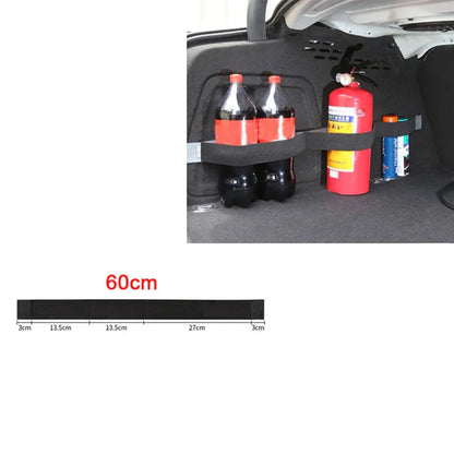 Filet de rangement pour coffre arrière de voiture, maille élastique, sangles fixes, organisateur intérieur de voiture, filet de rangement pour extincteur, sac de fixation arrière de siège, accessoire de voiture