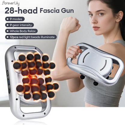 Pistolet de Massage corporel à vibrations haute fréquence, 22 têtes, masseur de dos et de taille, masseur de cou et d'épaule, masseur musculaire