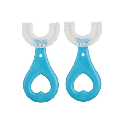 Brosse à dents en Silicone pour bébé, 360 degrés, en forme de U, anneaux de dentition, brosse pour bébé, soins buccaux, nettoyage