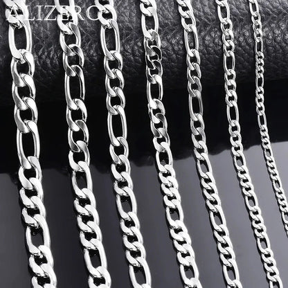 Collier en argent Sterling 925, 2-12mm de largeur 40-75cm, longue chaîne avec fermoir à homard, bijoux de fiançailles pour hommes et femmes, vente en gros