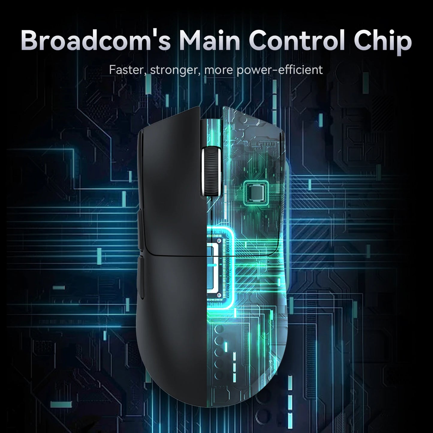 ATTACK SHARK X11 Souris de jeu sans fil légère avec rétroéclairage RVB, jusqu'à 22 K DPI, capteur optique PAW3311, commutateur HUYU