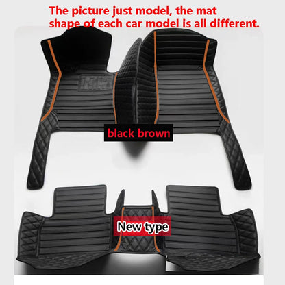 Tapis de sol de voiture en cuir de luxe personnalisé pour Renault Clio 4 2013 2014 2015 2016, ensemble complet d'accessoires imperméables pour femmes