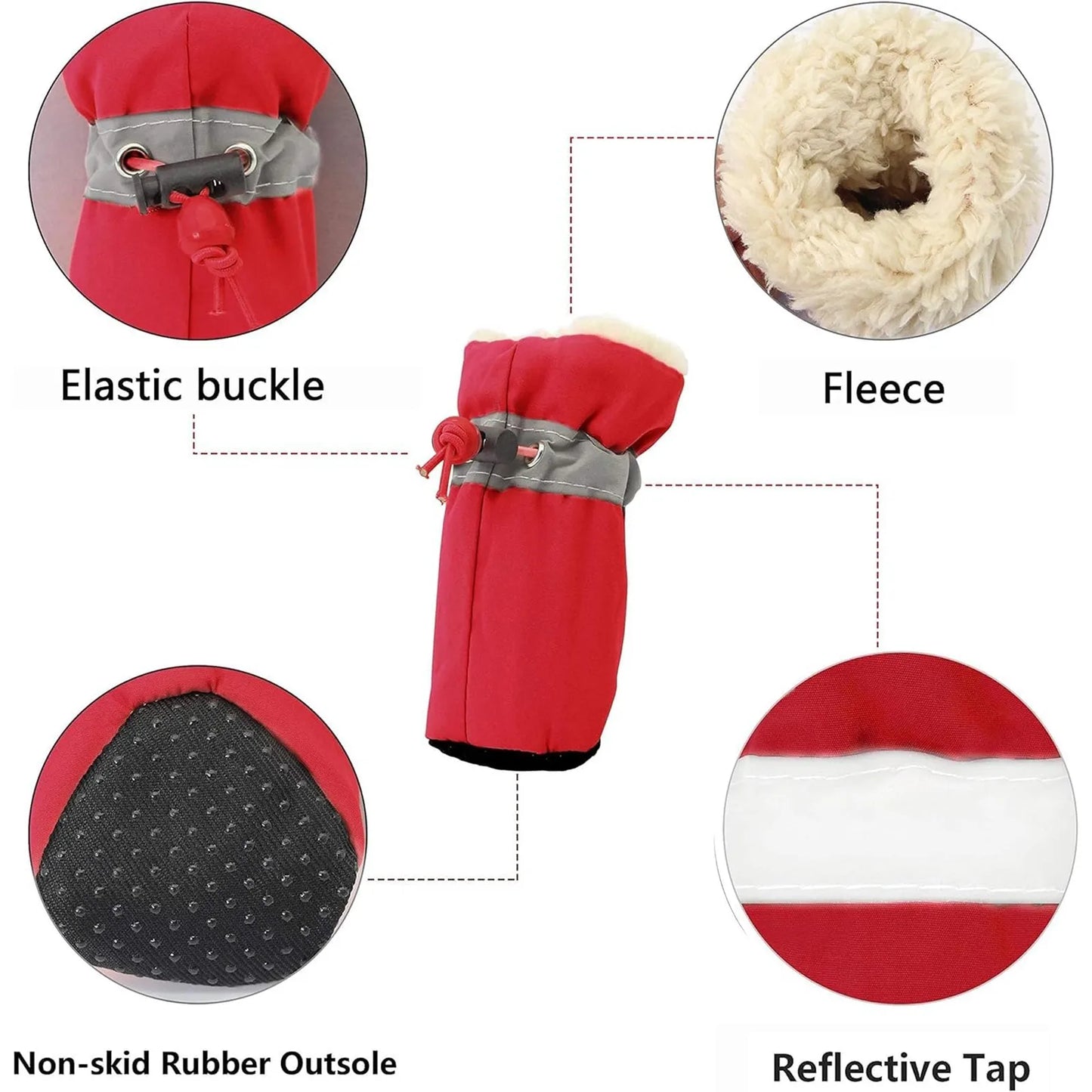 Pet chiot extérieur intérieur bottes anti-dérapant chaussures pour animaux de compagnie bottes chien chaussettes imperméable chiot chien bottes de pluie chien chaussures patte gardes