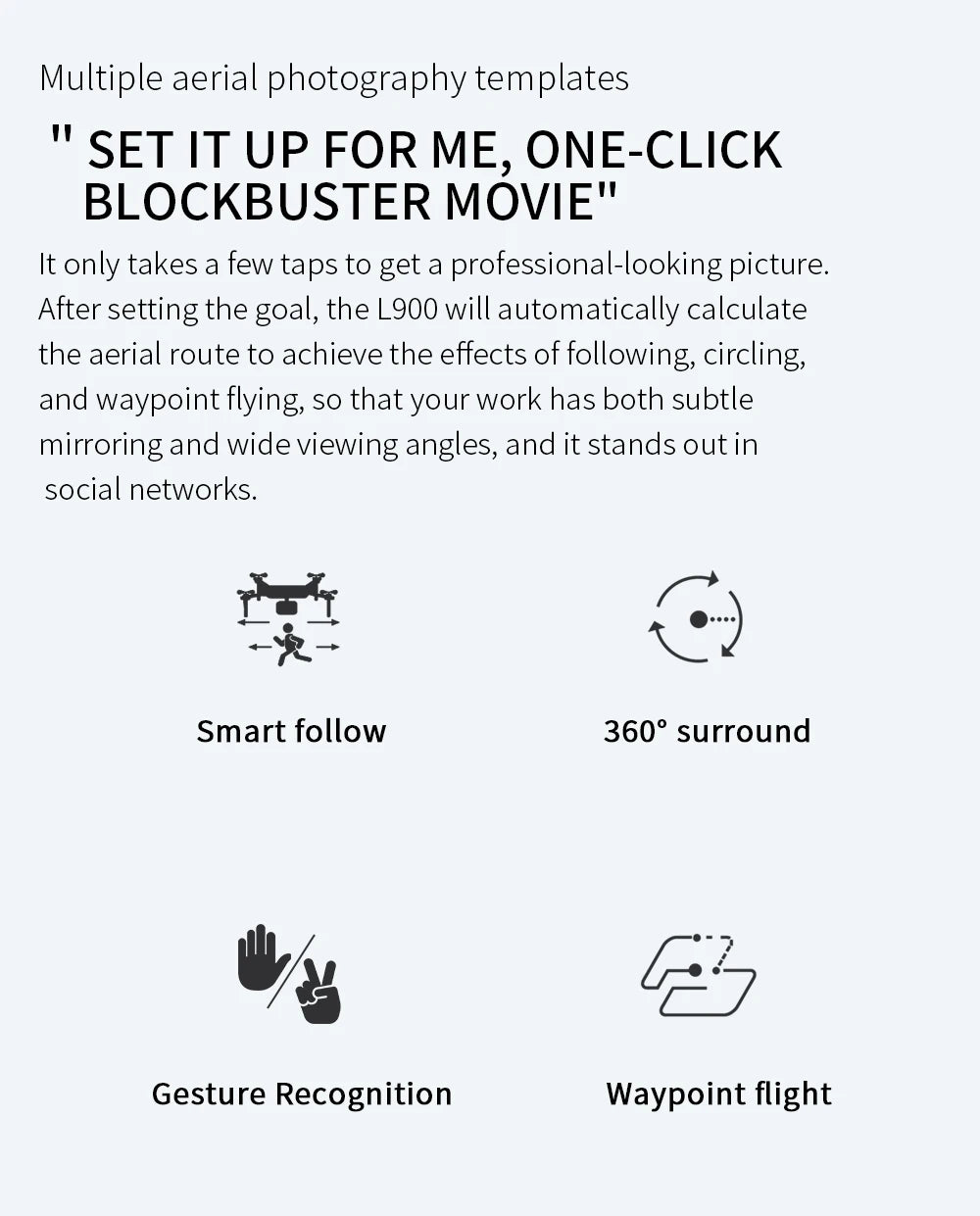 LYZRC L900 PRO GPS Drone 4K professionnel HD double caméra 5G WIFI moteur sans brosse FPV quadrirotor pliable photographie aérienne Drone