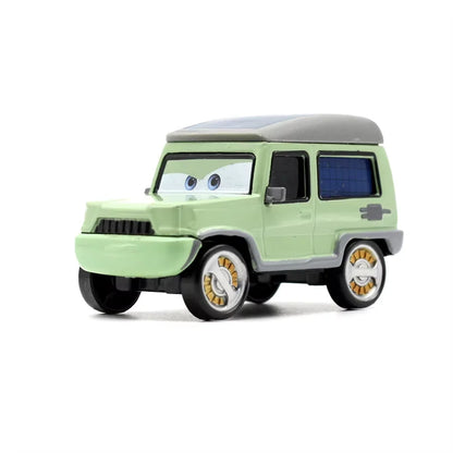 5 pièces Disney Pixar foudre McQueen voitures 1:55 véhicule moulé sous pression carrosserie en métal alliage matériel enfant modèle jouet voiture cadeau d'anniversaire