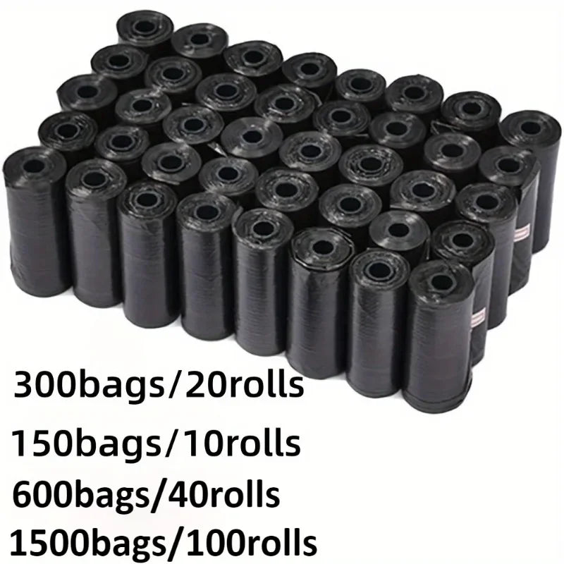 Sacs de merde de chien sacs de déchets portables pour animaux de compagnie sacs de déchets de chien durables et anti-fuite avec distributeur fournitures de nettoyage pour animaux de compagnie pour l'extérieur