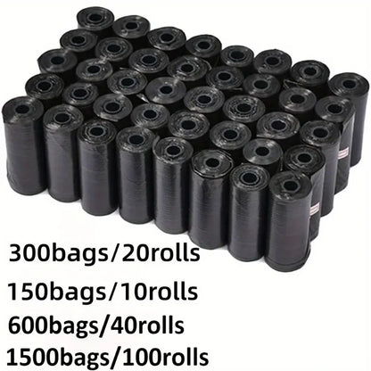Sacs de merde de chien sacs de déchets portables pour animaux de compagnie sacs de déchets de chien durables et anti-fuite avec distributeur fournitures de nettoyage pour animaux de compagnie pour l'extérieur