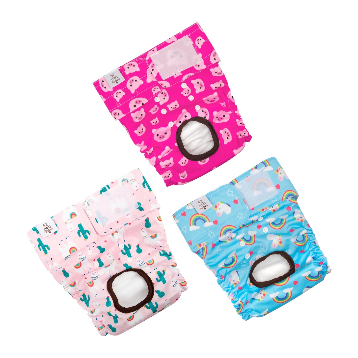 (3 pièces par paquet) couches pour chien femelle CuteBone couches réutilisables pour période de chien couches lavables pour chien femme pour Cycle de chaleur