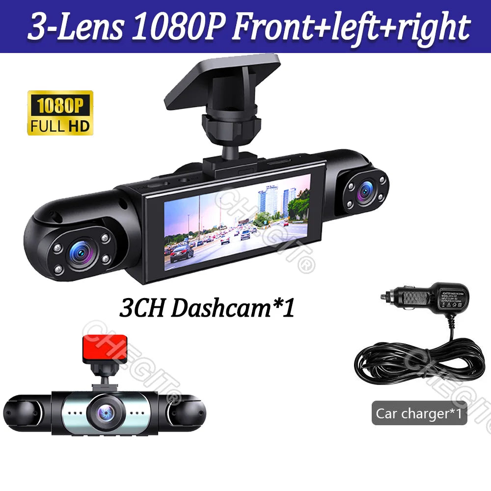 NOUVEAU 360 °   Caméra de voiture 3/4 objectif 1080P Dash Cam Auto 1080P caméra d'enregistrement de voiture voiture DVR avant gauche droite caméra de recul boîte noire dashcam voiture，caméra de recul，caméra voiture