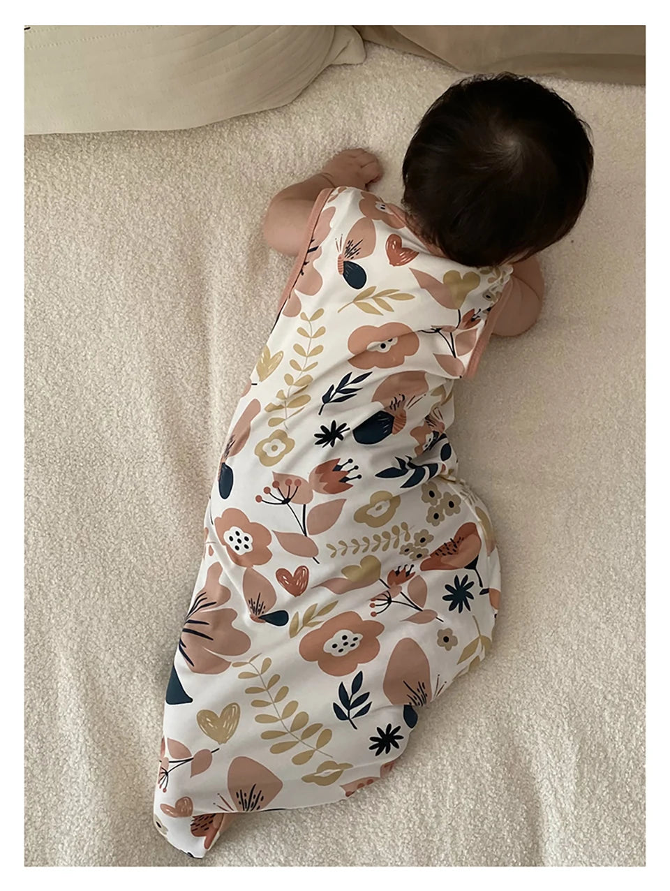 Sacs de couchage pour bébé de 3 à 18 mois, vêtements de nuit fins d'été une pièce imprimé ours mignon, sacs de nuit de dessin animé, couverture Anti-coup de pied