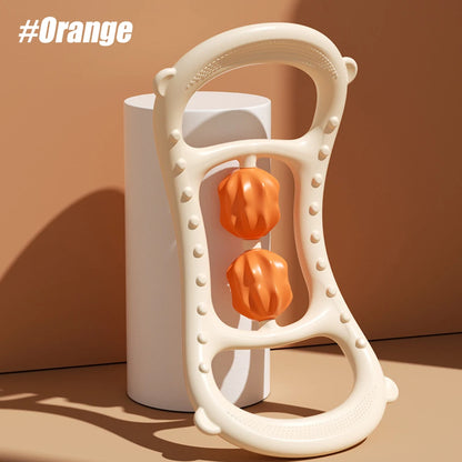 Masseur de jambes multifonctionnel à 12 roues, rouleau de Massage à couverture complète pour bras, taille, Relaxation musculaire des jambes, Machine de Massage manuelle