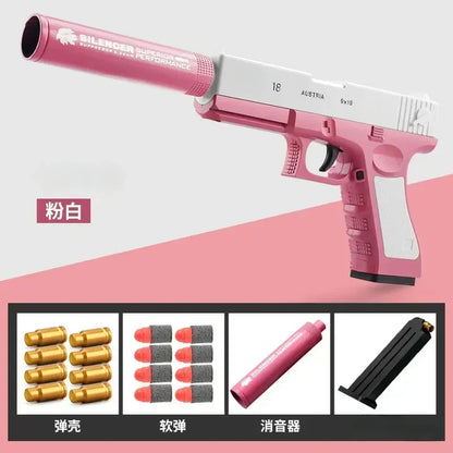 Pistolet Airsoft à éjection de coque pour enfants, balle molle, arme jouet, tir de Noël, jeu de plein air, cadeau pour garçons, le plus récent