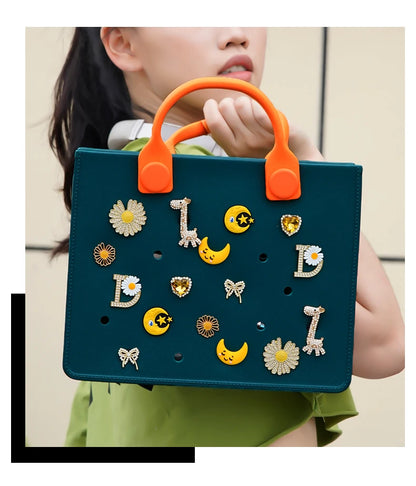 EVA grand sac à bandoulière en cuir sac à main fourre-tout sac de rangement pour femmes décontracté sac de plage étanche trou ajustement charme sac de rangement de mode