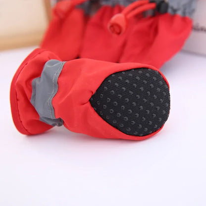 Chaussures antidérapantes pour chiot, 4 pièces, imperméables, pour animaux de compagnie, bottes de neige, de pluie, pour chien, chiot, chat, Chihuahua, soins des pattes, hiver