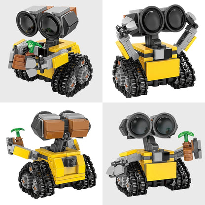 Film classique 200 + pièces Mini Robot Wall-e MOC blocs de construction modèle briques à monter soi-même Kits jouets créatifs pour enfants enfants adultes cadeaux