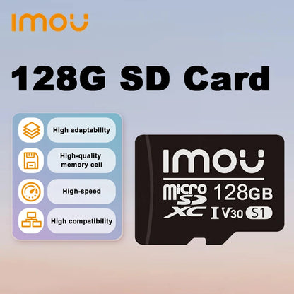 IMOU-Carte mémoire SD pour la surveillance, vitesse de lecture de 95 Mo/s, 256 Go, 128 Go, 64 Go, V30, C10, U3, carte MicroSDXC exclusive