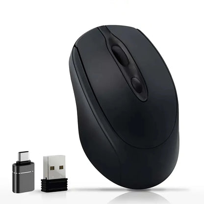 Souris d'ordinateur sans fil Rechargeable 2.4G, Compatible Bluetooth, USB, silencieuse, pour PC, ordinateur portable, Macbook, tablette