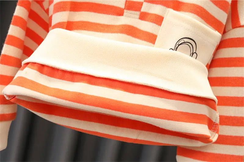 Ensemble de 2 pièces de vêtements de sport décontractés pour enfants, sweats à capuche à bandes, jeans pour garçons, survêtements pour enfants, tenue de printemps et d'automne, 0 à 5 ans, nouveau