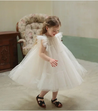 Robe d'été pour bébé fille, tenue de fête d'anniversaire, tutu